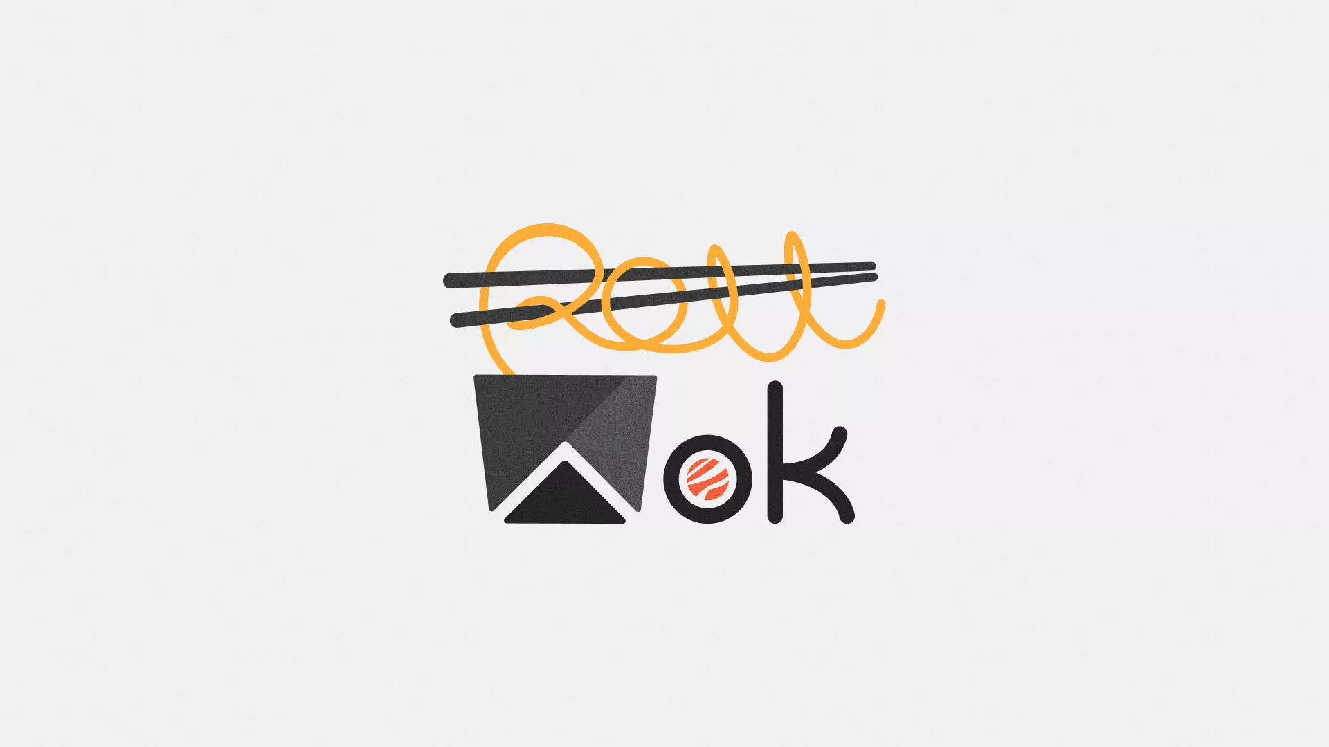 Разработка логотипа в Ладушкине для суши-бара «Roll Wok Club»